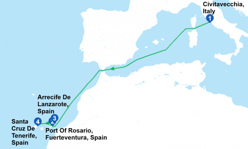 Croaziera individuala - MSC Fantasia - Insulele Canare din Roma (Civitavecchia) - 6 nopti, karpaten.ro
