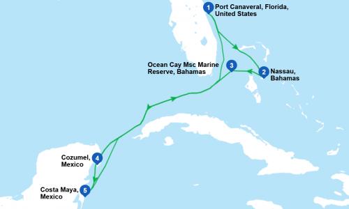 Croaziera individuala - MSC Grandiosa - Caraibe si America Centrala  din Port Canaveral - 7 nopti, karpaten.ro