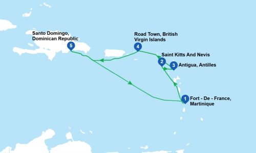 Croaziera individuala - Costa Favolosa - Caraibe si America Centrala  din Martinique - 6 nopti, karpaten.ro